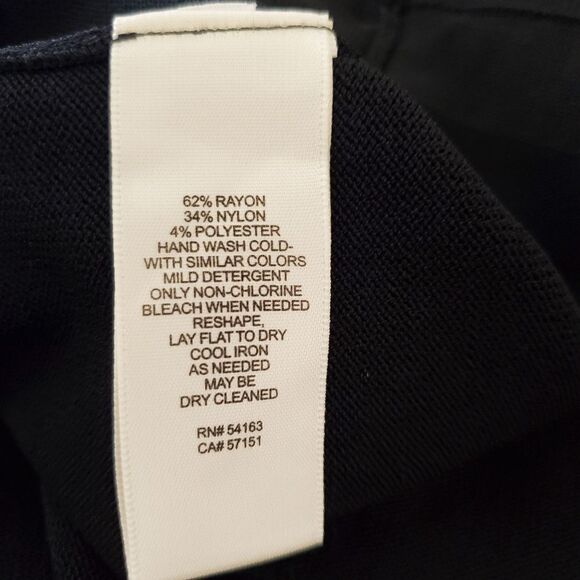 Eliza J Illusion Stripe Fit & Flare Dress size Large in Black - Picture 11 of 11